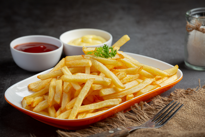 Fries with dips